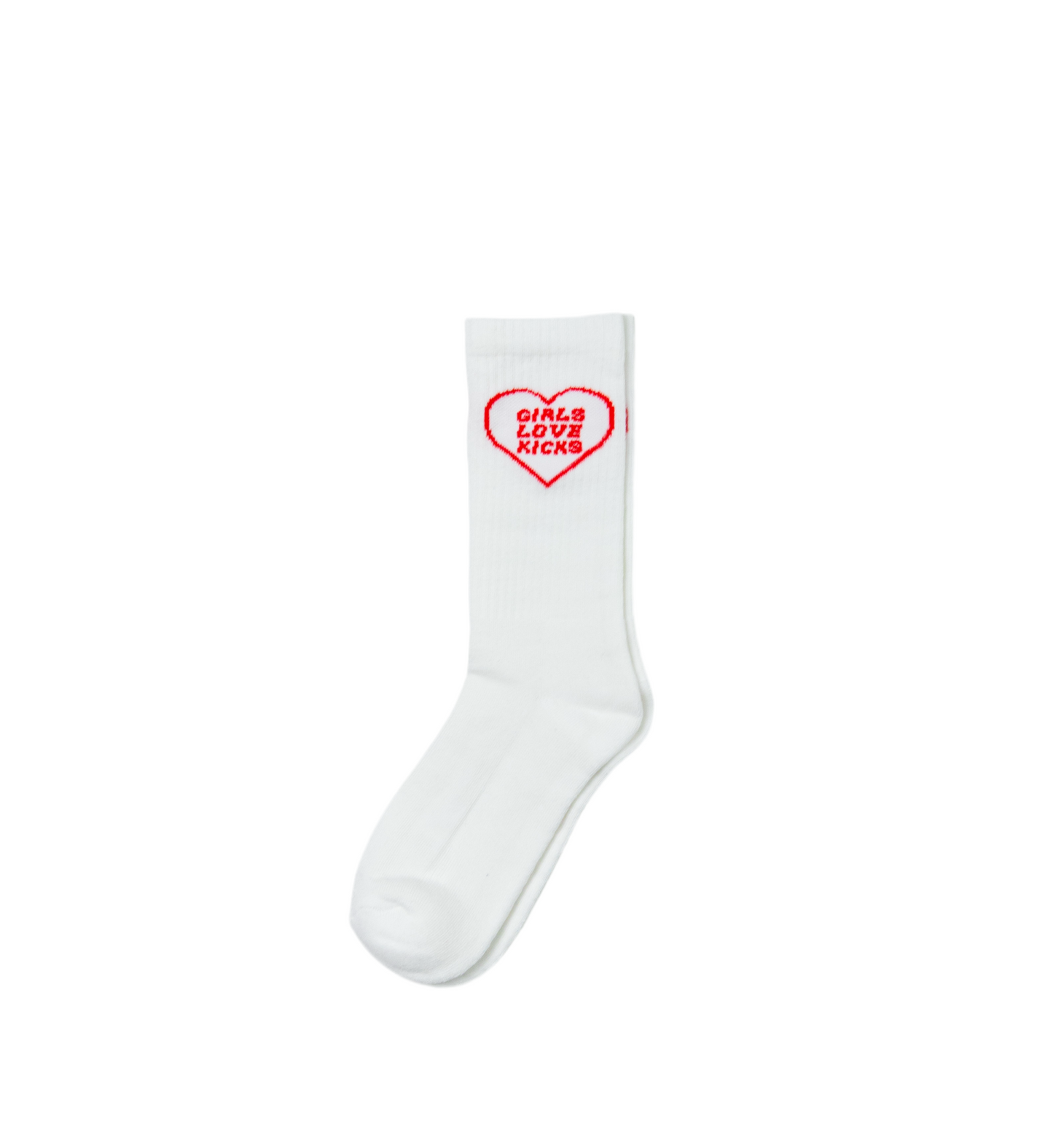 GLK Cotton- Heart Logo Socks (Red)