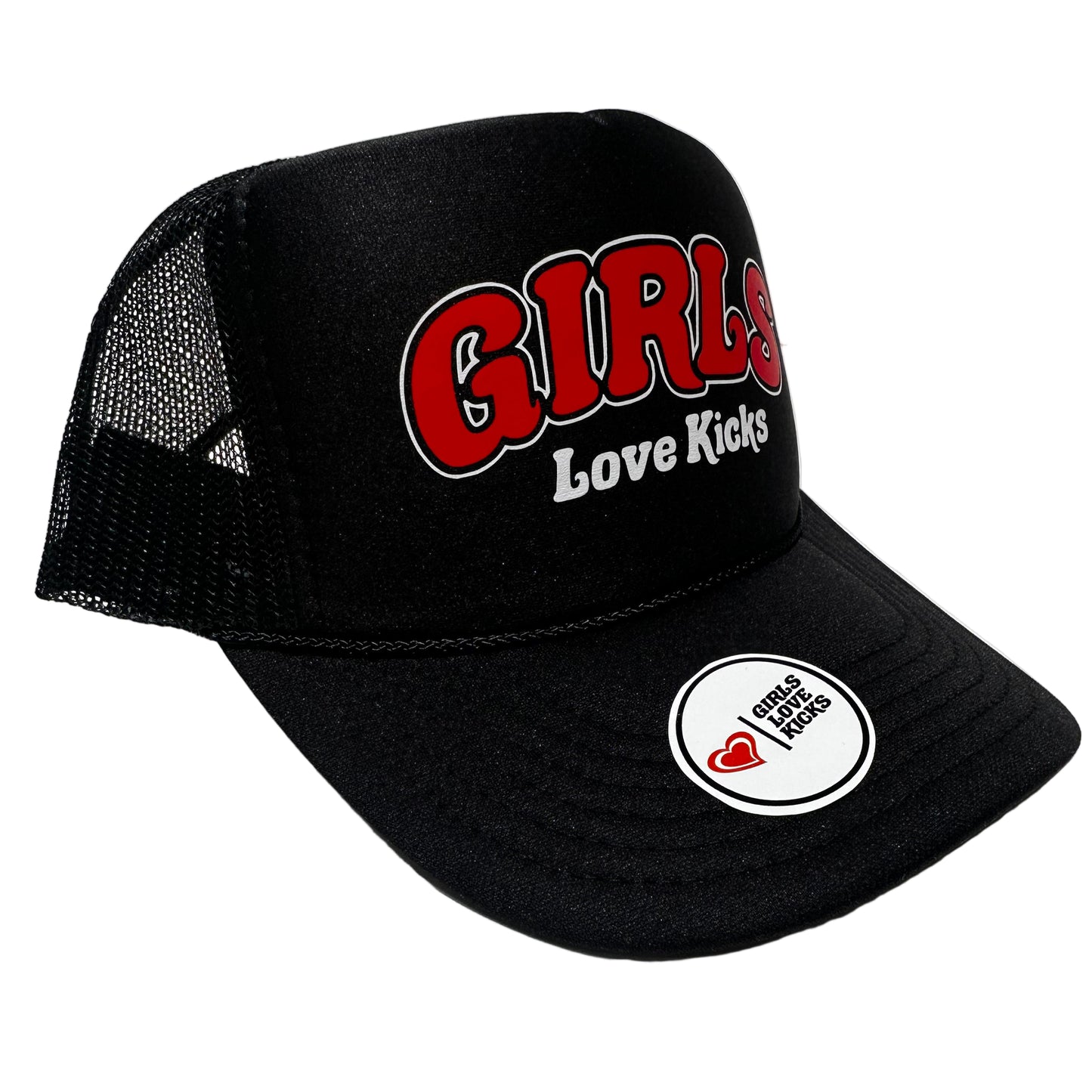 GLK Logo 2 Trucker Hat- Black w/ R&W