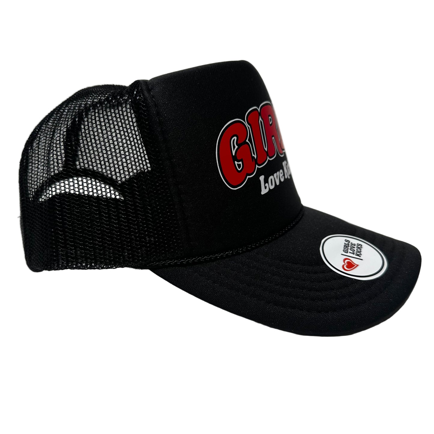 GLK Logo 2 Trucker Hat- Black w/ R&W