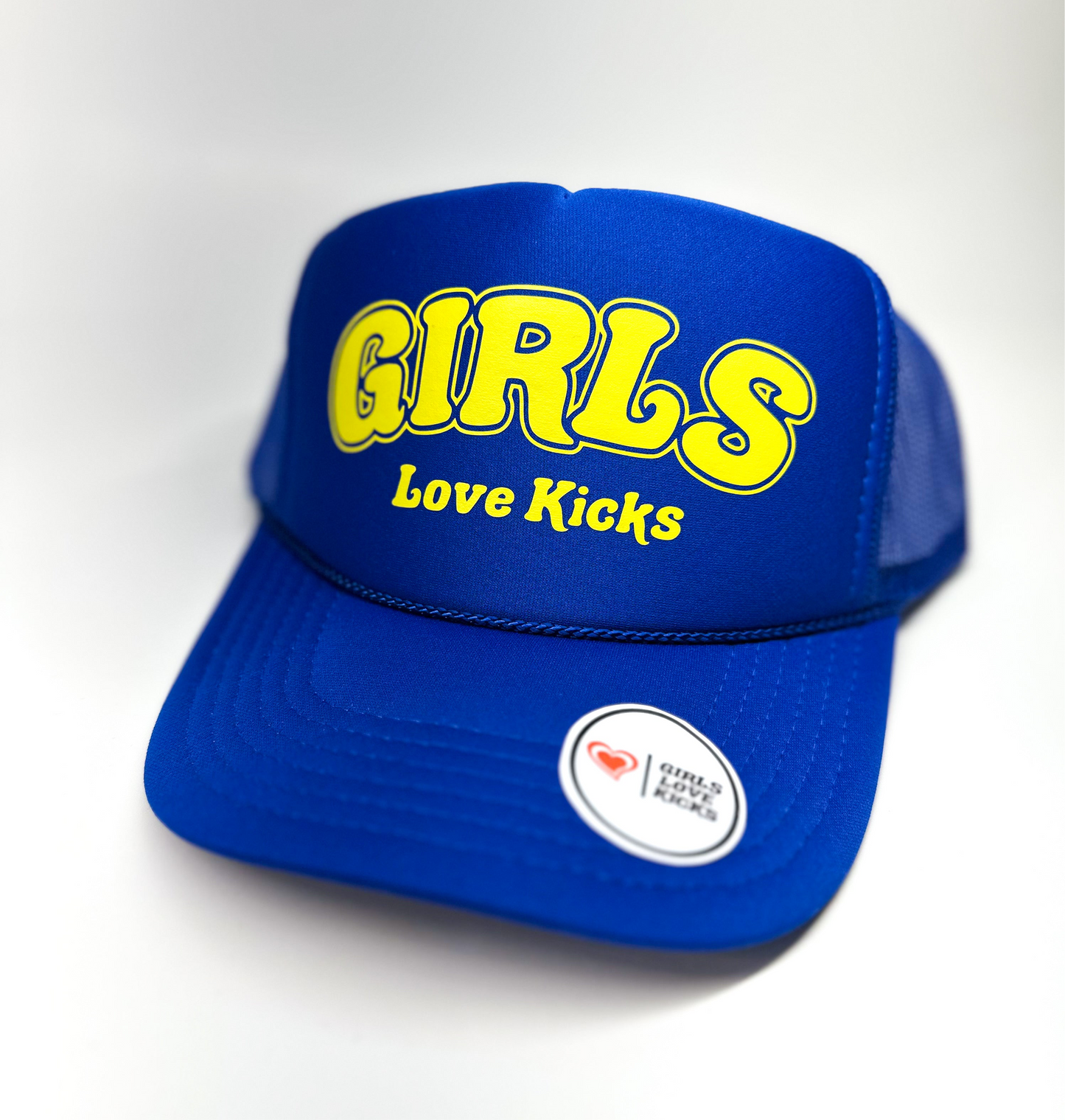 GLK Logo 2 Trucker Hat- Royal/Yellow
