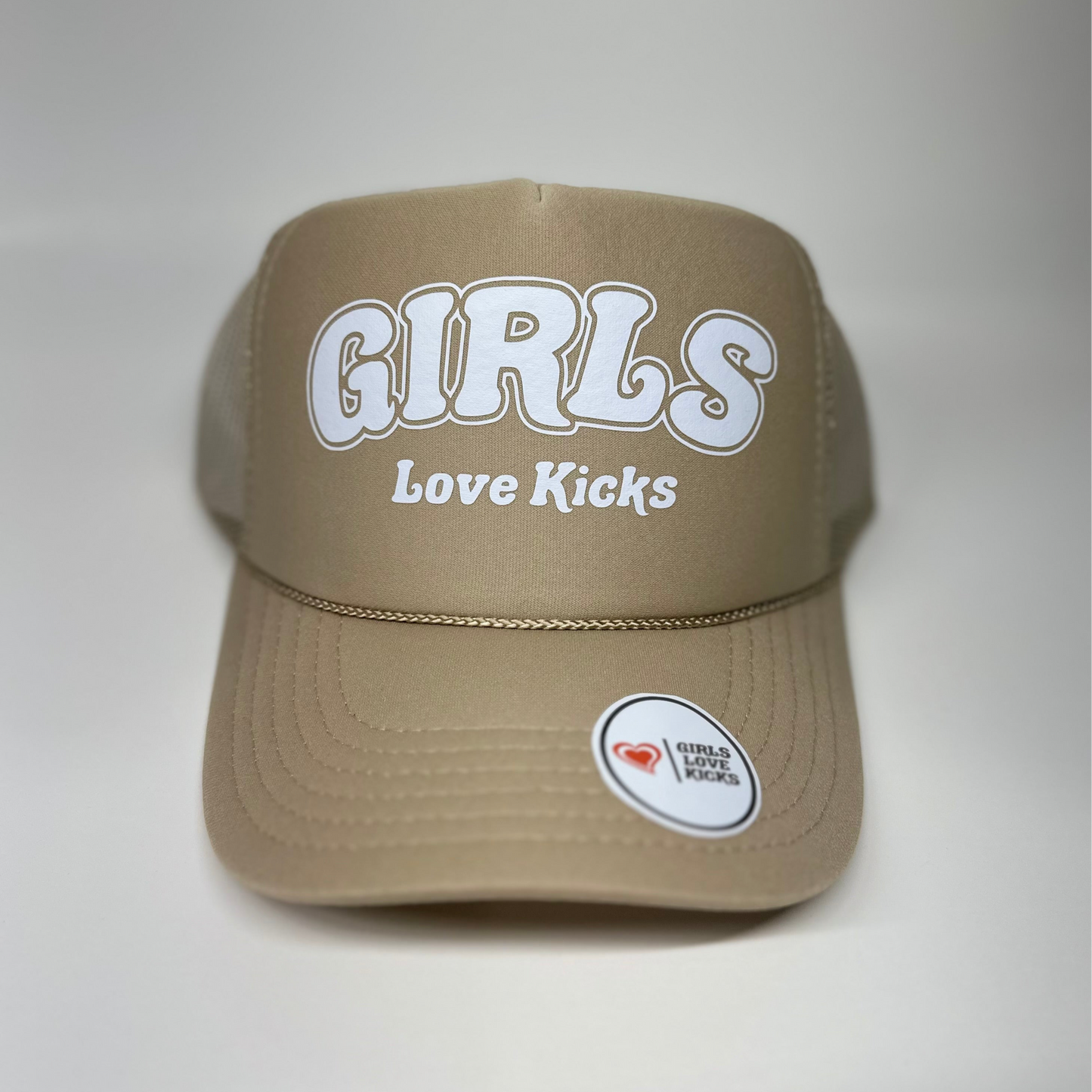 GLK Logo 2 Trucker Hat- Tan