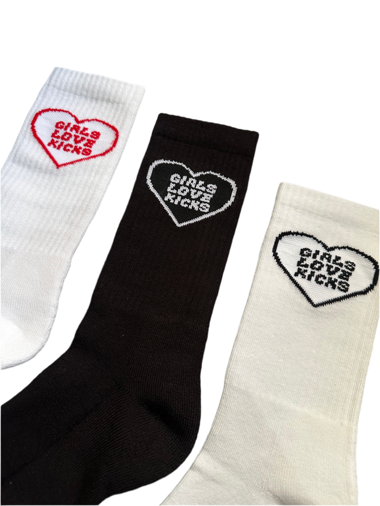 GLK Cotton- Heart Logo Socks (3 Pack)