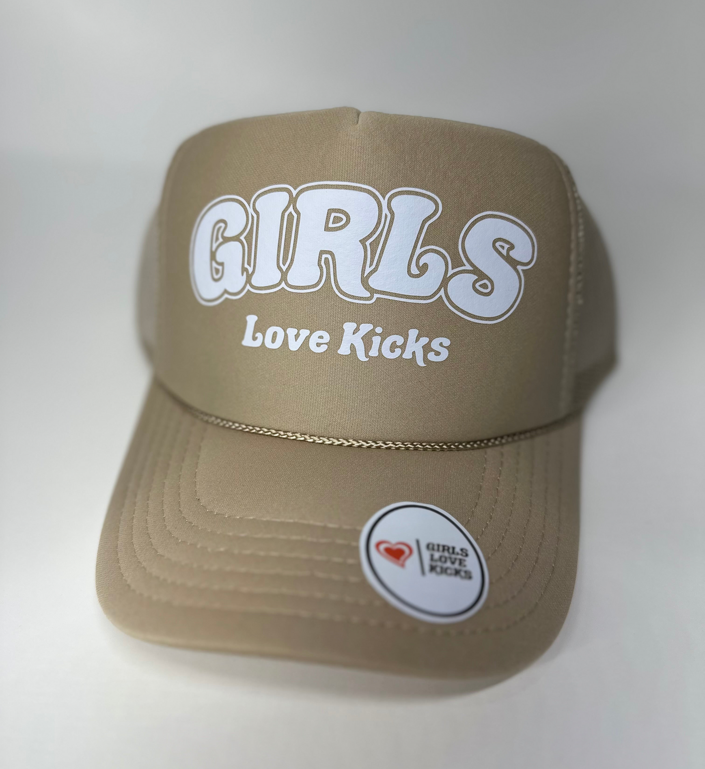 GLK Logo 2 Trucker Hat- Tan