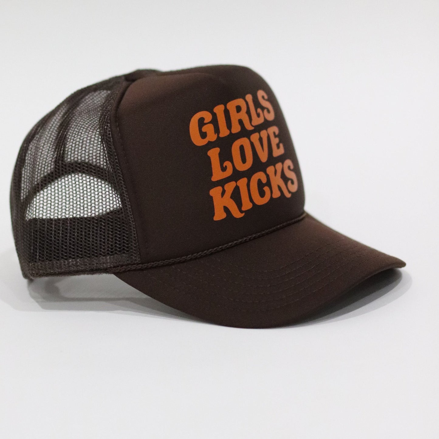 GLK Logo Trucker Hat- Brown & Orange