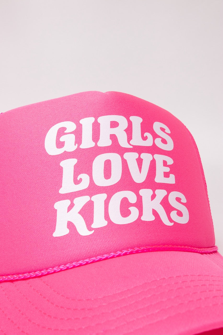 GLK Logo Trucker Hat- Neon Pink