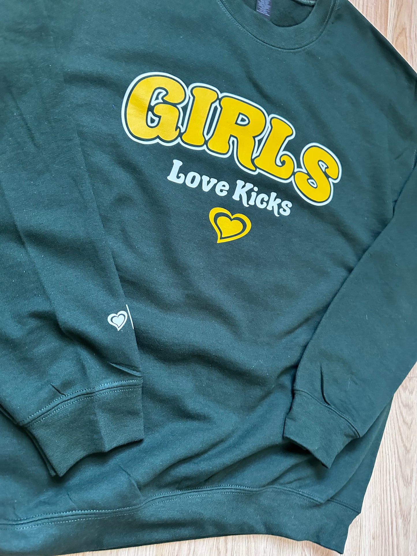 Girls Crewneck (Forest Green)