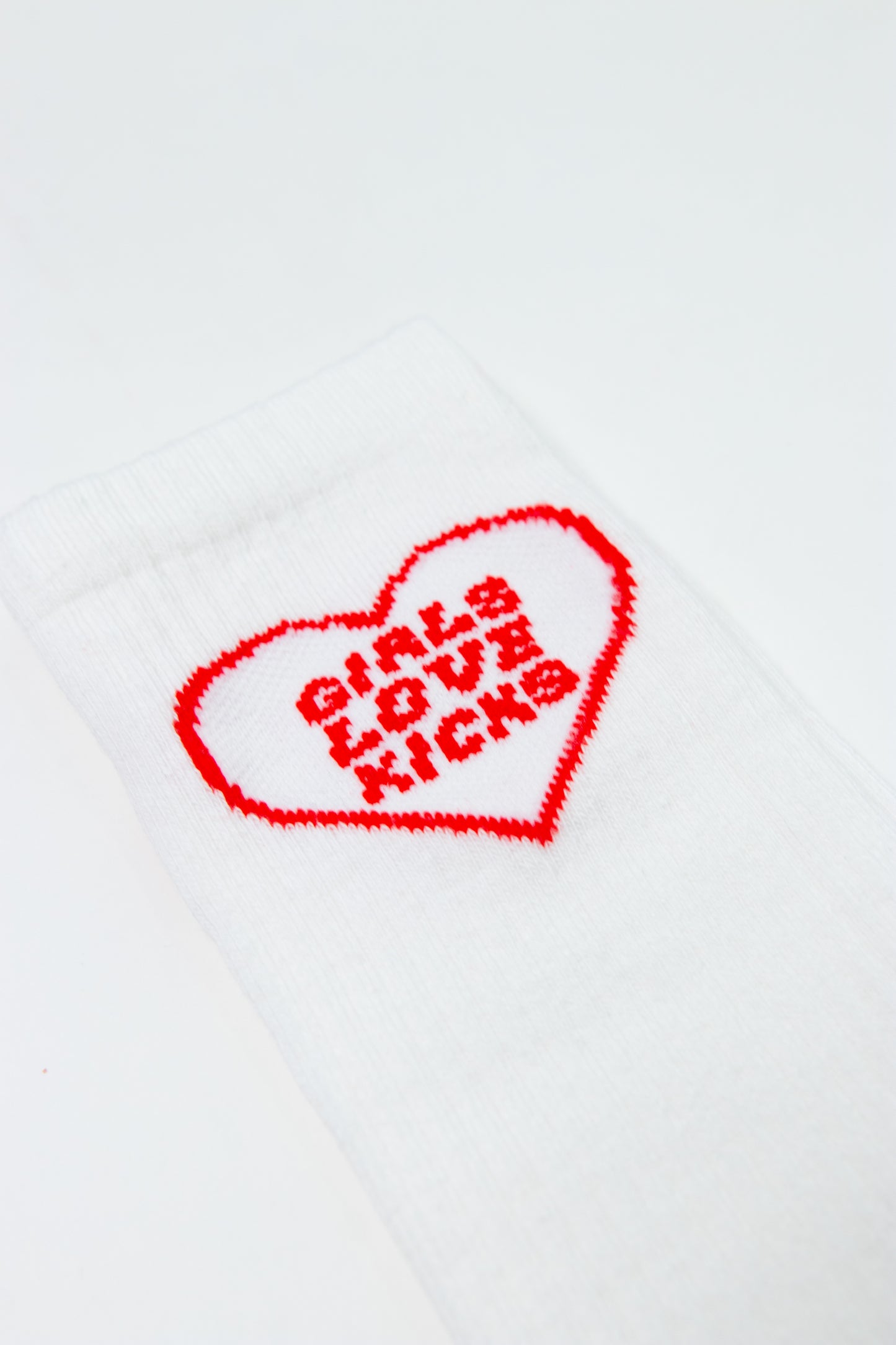 GLK Cotton- Heart Logo Socks (Red)