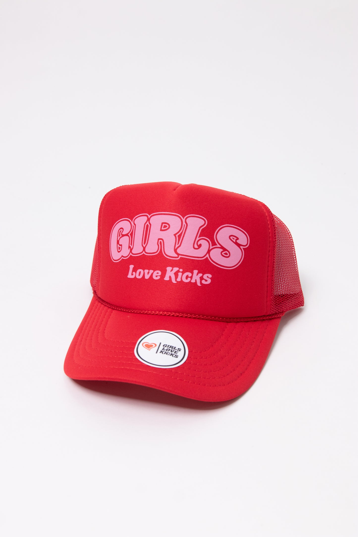GLK Logo 2 Trucker Hat- Red & Pink