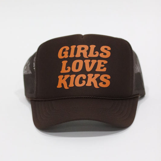 GLK Logo Trucker Hat- Brown & Orange