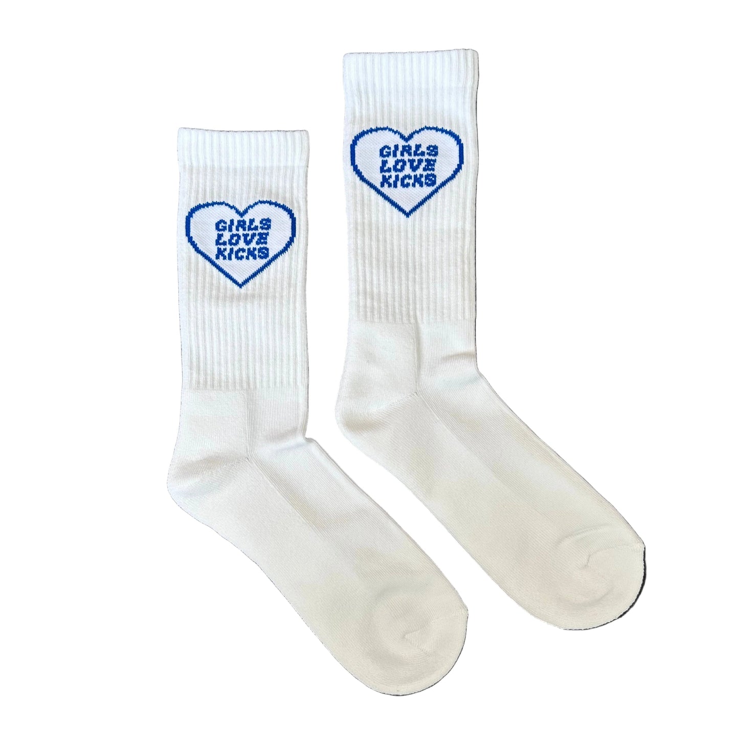 GLK Cotton- Heart Logo Socks (Royal Blue)