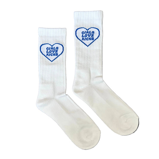GLK Cotton- Heart Logo Socks (Royal Blue)