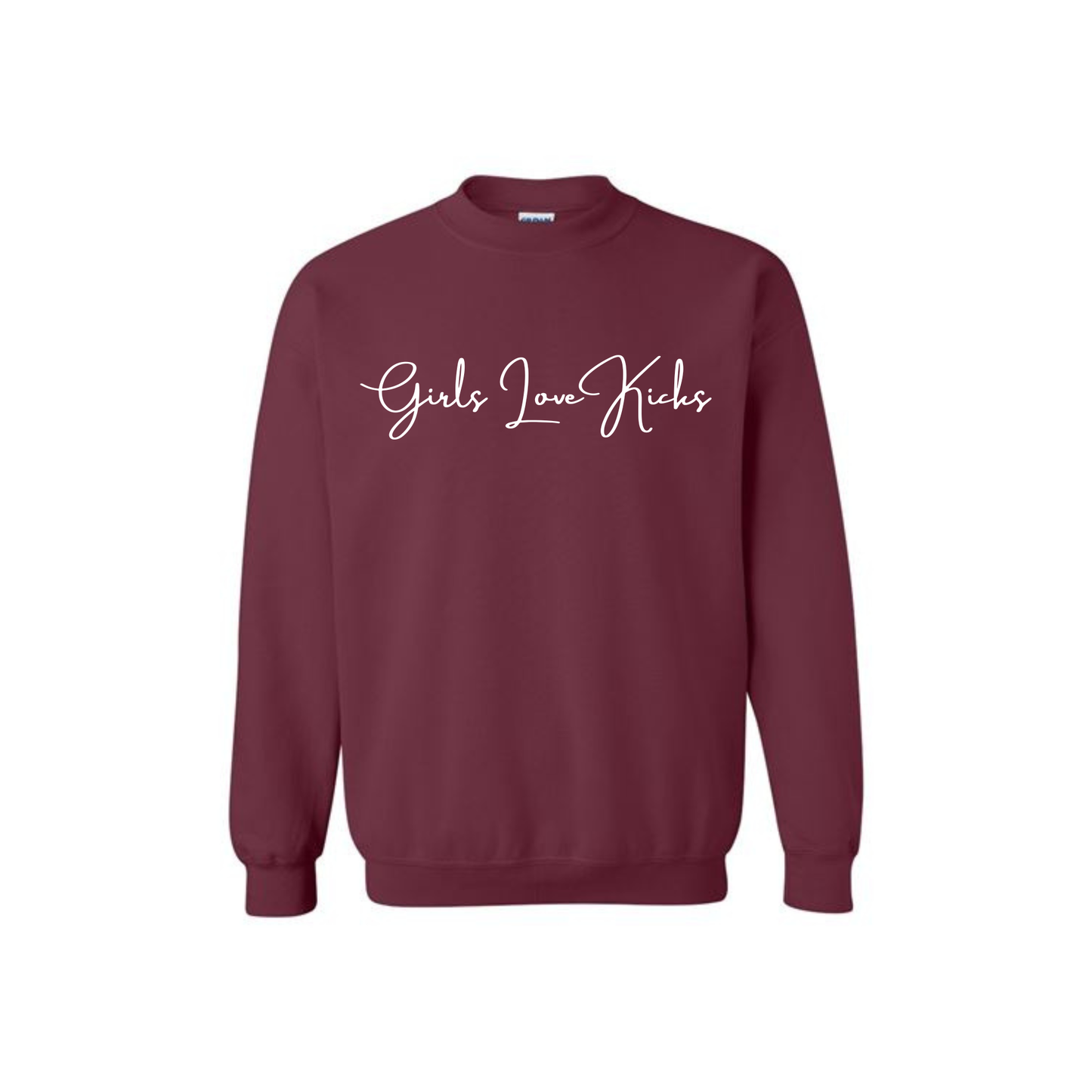 GLK Cursive- Crewneck (Maroon)