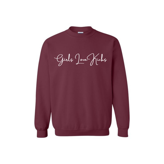 GLK Cursive- Crewneck (Maroon)