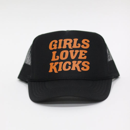 GLK Logo Trucker Hat- Black/Orange