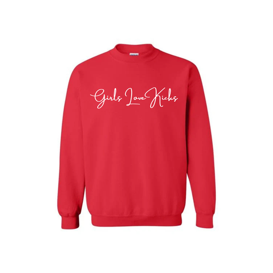 GLK Cursive- Crewneck (Red)