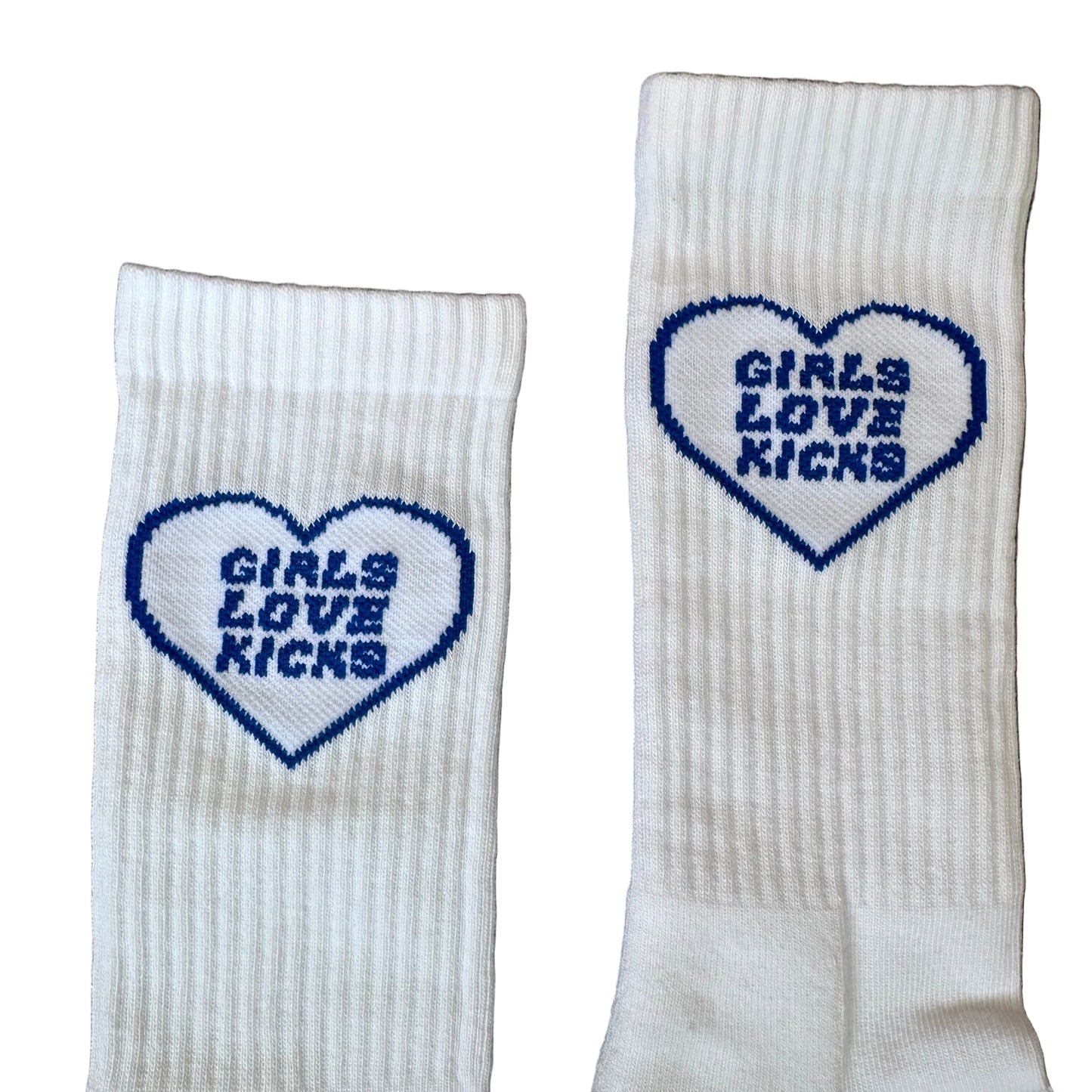 GLK Cotton- Heart Logo Socks (Royal Blue)