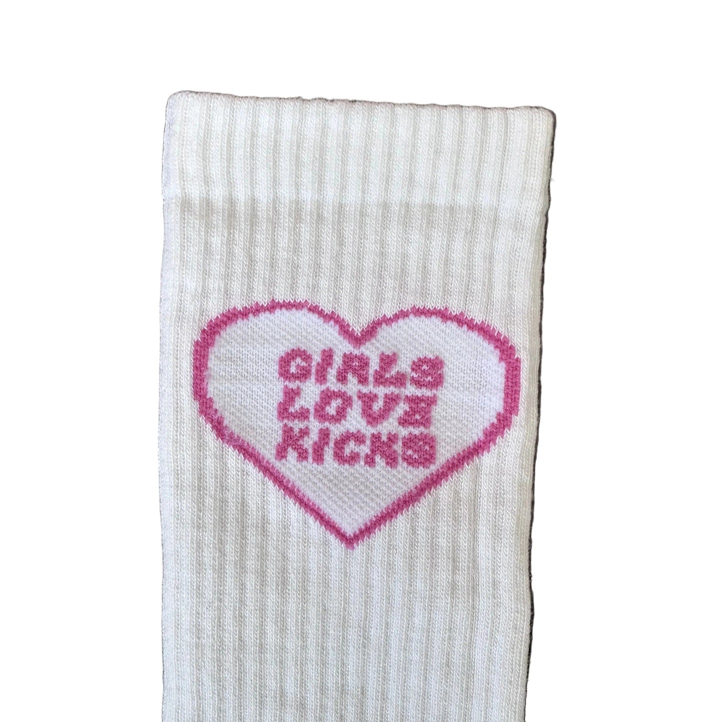 GLK Cotton- Heart Logo Socks (Pink)