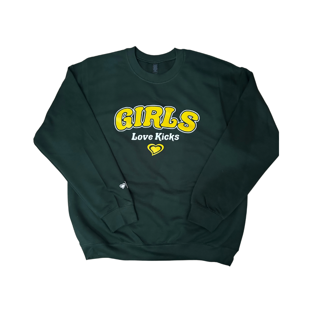 Girls Crewneck (Forest Green)