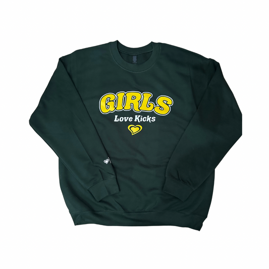 Girls Crewneck (Forest Green)