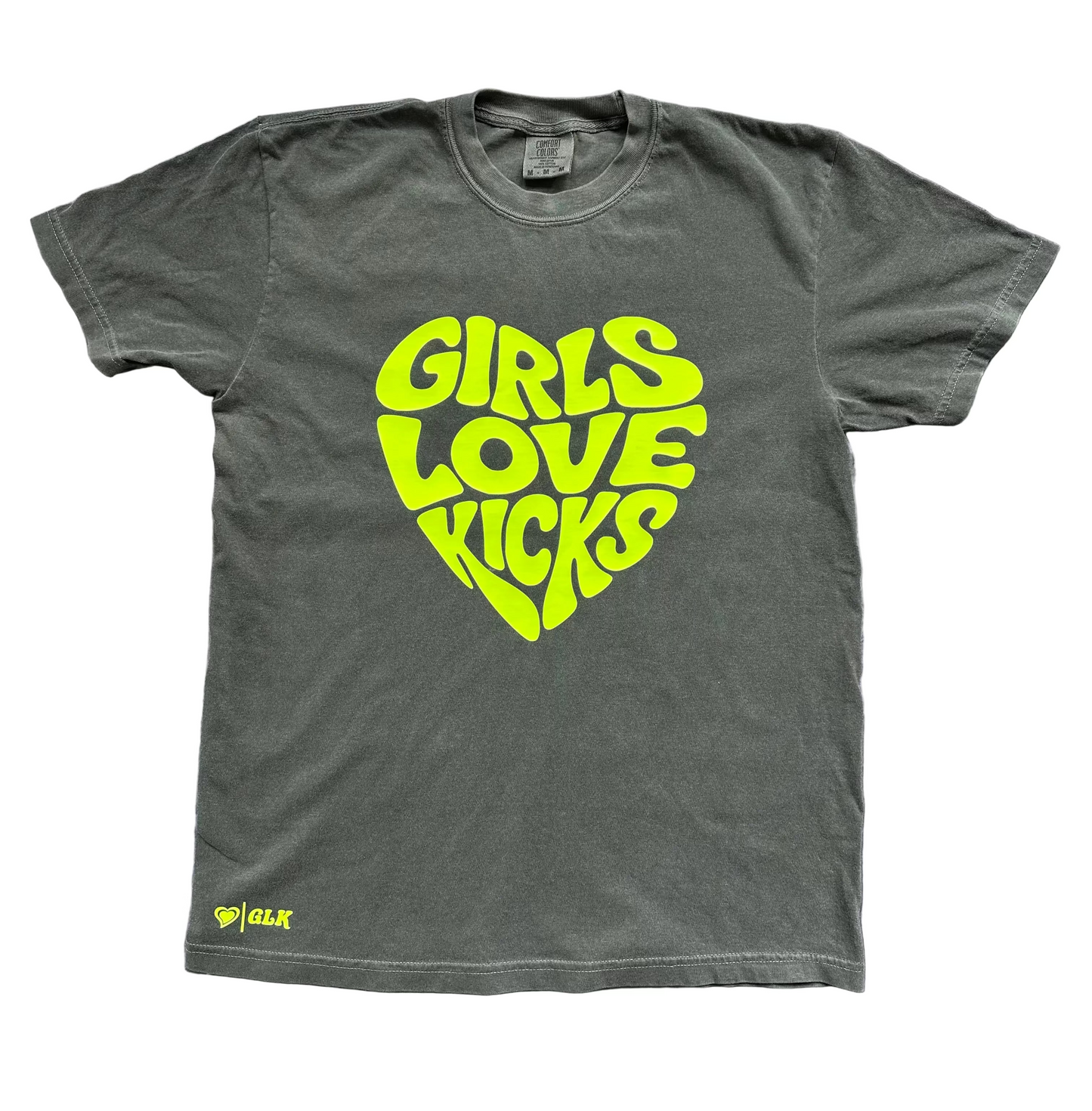 GLK Retro Heart- Neon Yellow